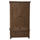 Rustic Oak Gents Wardrobe
