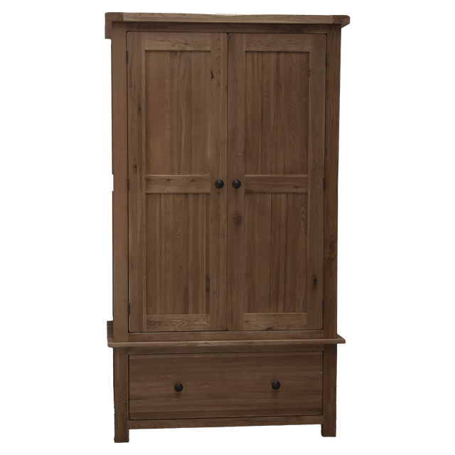 Rustic Oak Gents Wardrobe