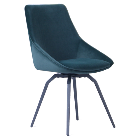 Porto Green Swivel Chair (Metal Legs)