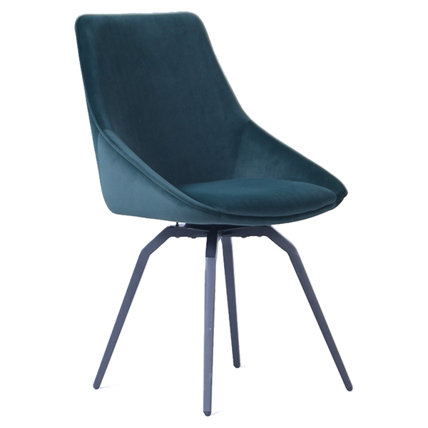 Porto Green Swivel Chair (Metal Legs)