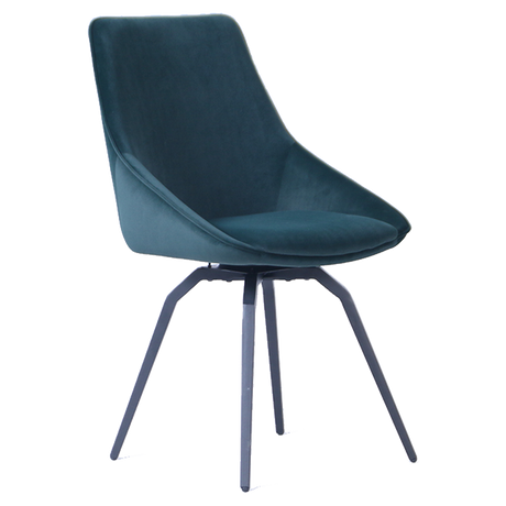 Porto Green Swivel Chair (Metal Legs)