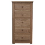 Torino 5 Drawer Narrow Chest