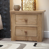 Torino 2 Drawer Narrow Bedside Cabinet