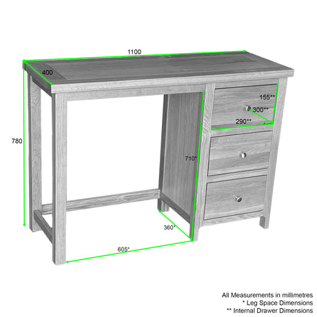 Como Dressing Table with Stool