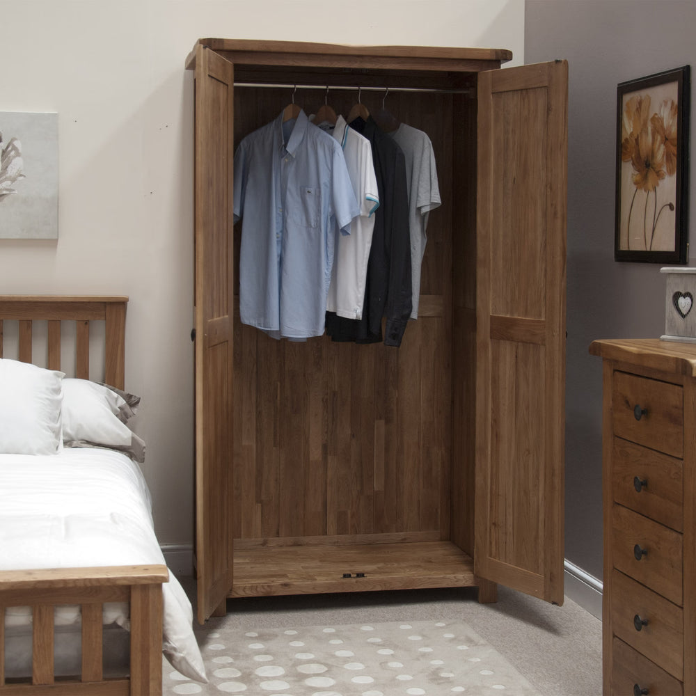 Rustic Oak Wardrobe