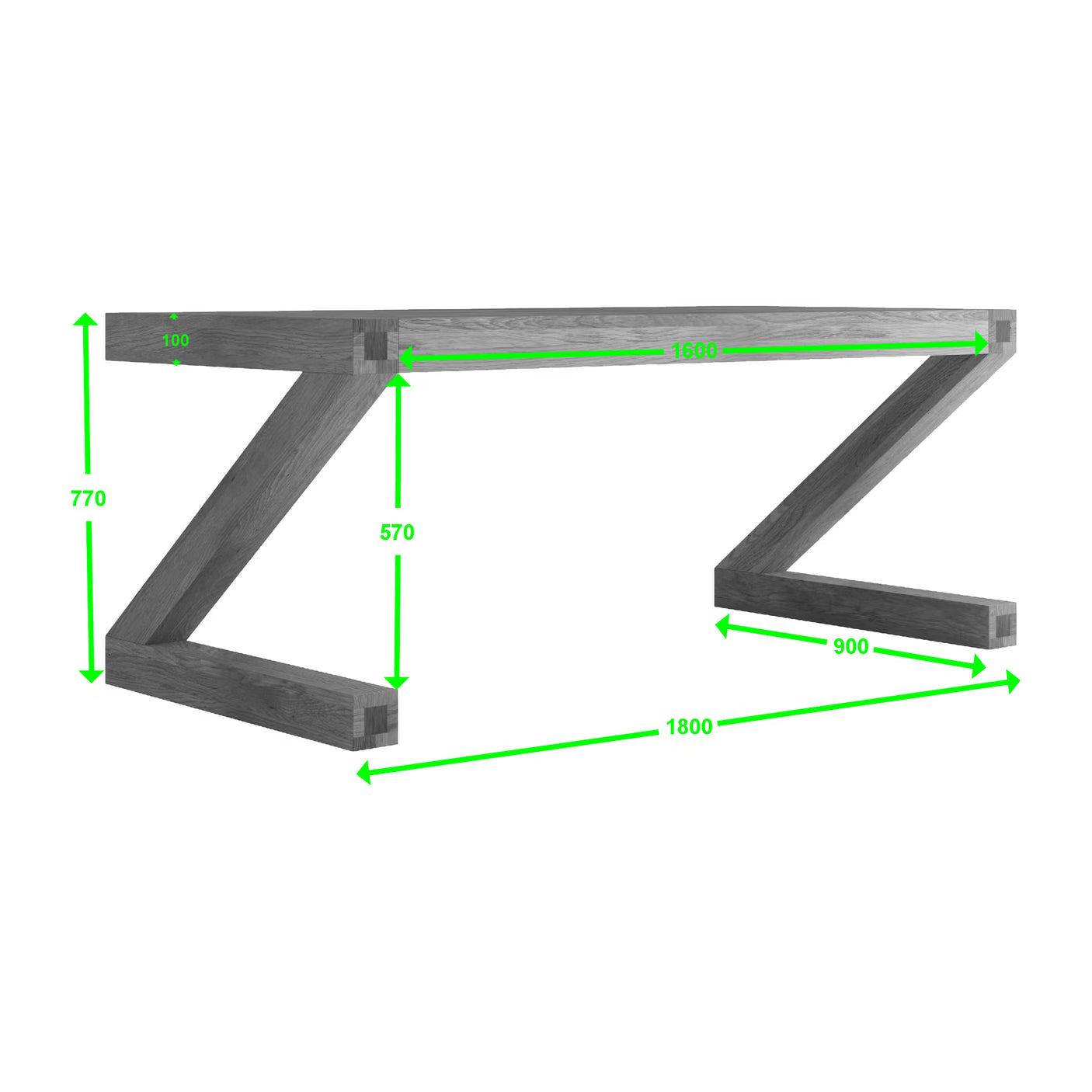 6 X 3 Z Dining Table