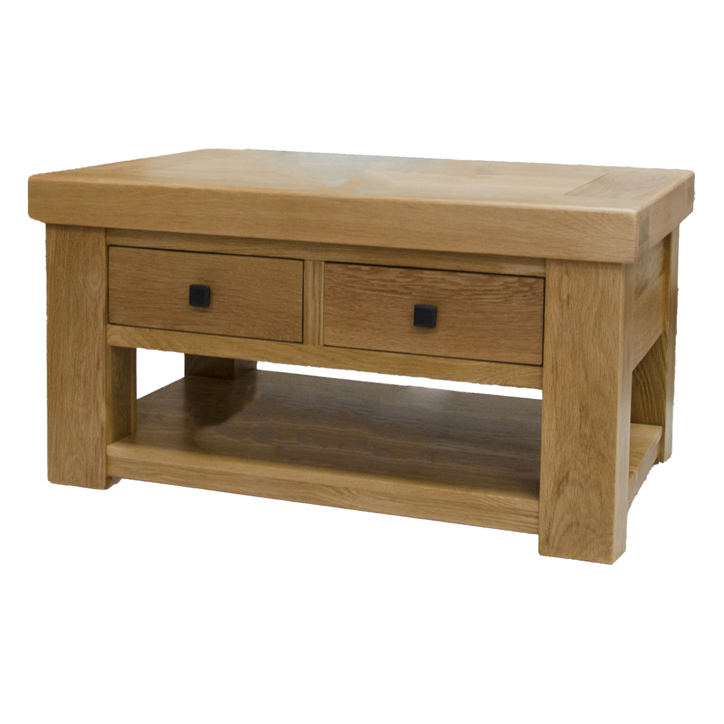 Bordeaux Coffee Table with Drawers & Shelf - 3' x 2'