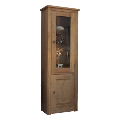 Torino 1 Door Glass Bookcase