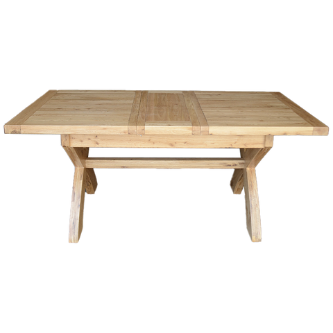 Deluxe Small X-LegTwin Leaf Ext Table 1450+(2x350) X 900