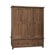 Rustic Oak Triple Wardrobe