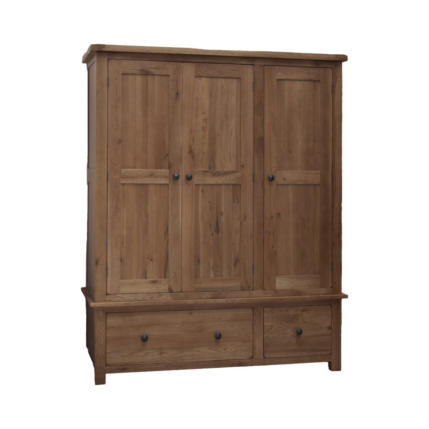Rustic Oak Triple Wardrobe