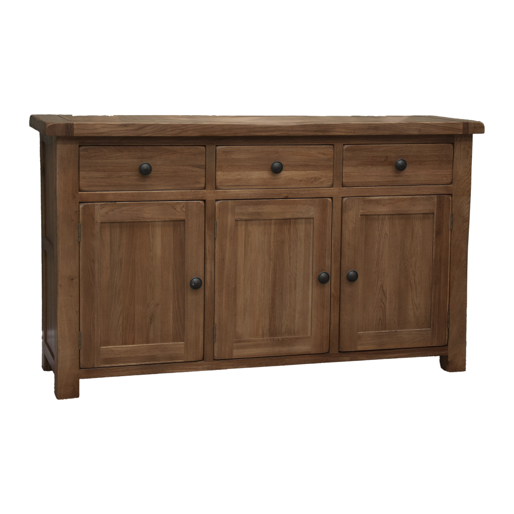 Rustic Oak Large Sideboard