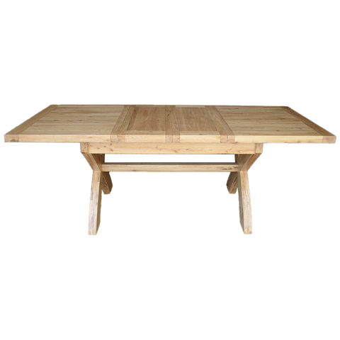 Deluxe Small X-LegTwin Leaf Ext Table 1450+(2x350) X 900