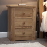 Torino 3 Drawer Narrow Bedside Cabinet
