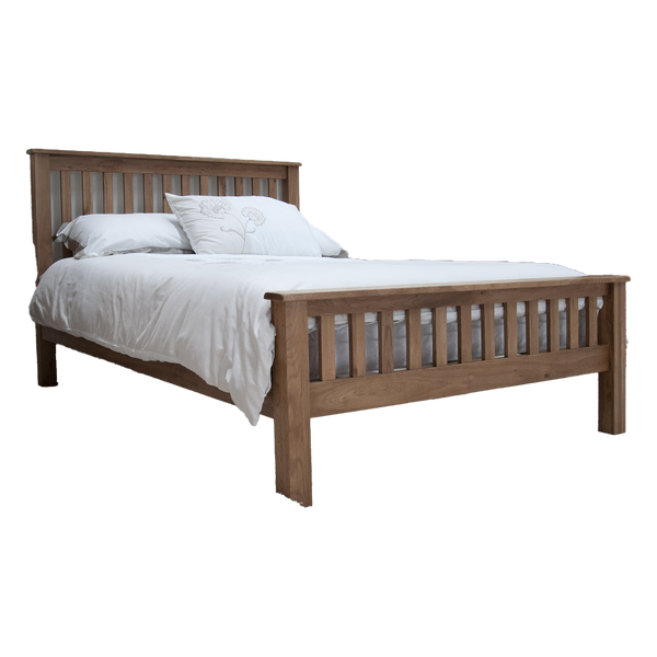 Rustic Oak Double Bed