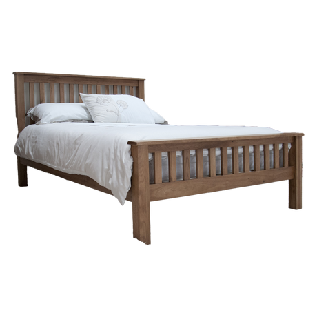 Rustic Oak Double Bed