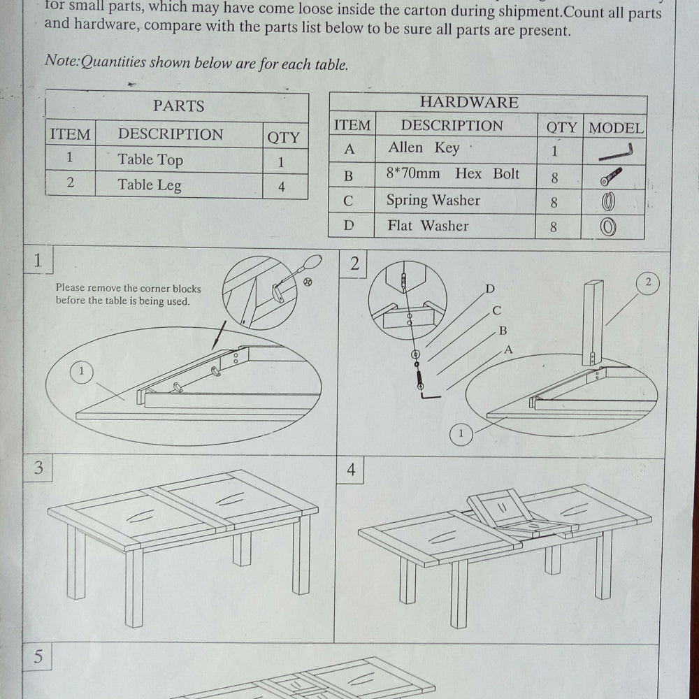 Deluxe Small Butterfly Extending Table