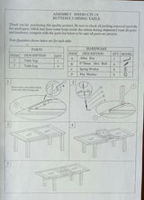 Deluxe Small Butterfly Extending Table