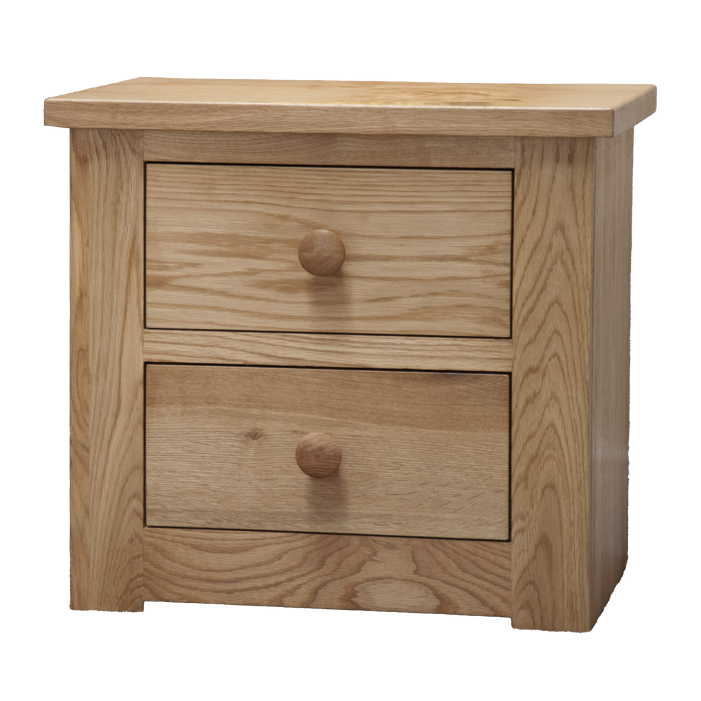 Torino 2 Drawer Narrow Bedside Cabinet