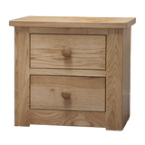 Torino 2 Drawer Narrow Bedside Cabinet