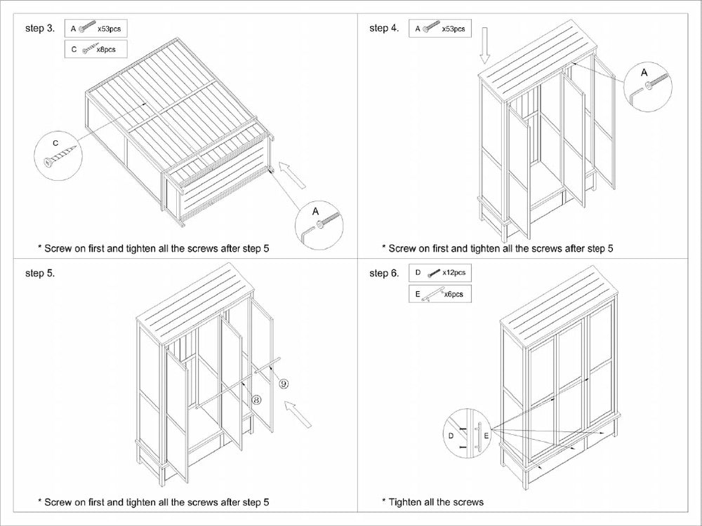 Opus Triple Wardrobe