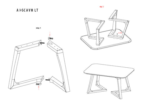 Scandic V - Medium Lamp Table