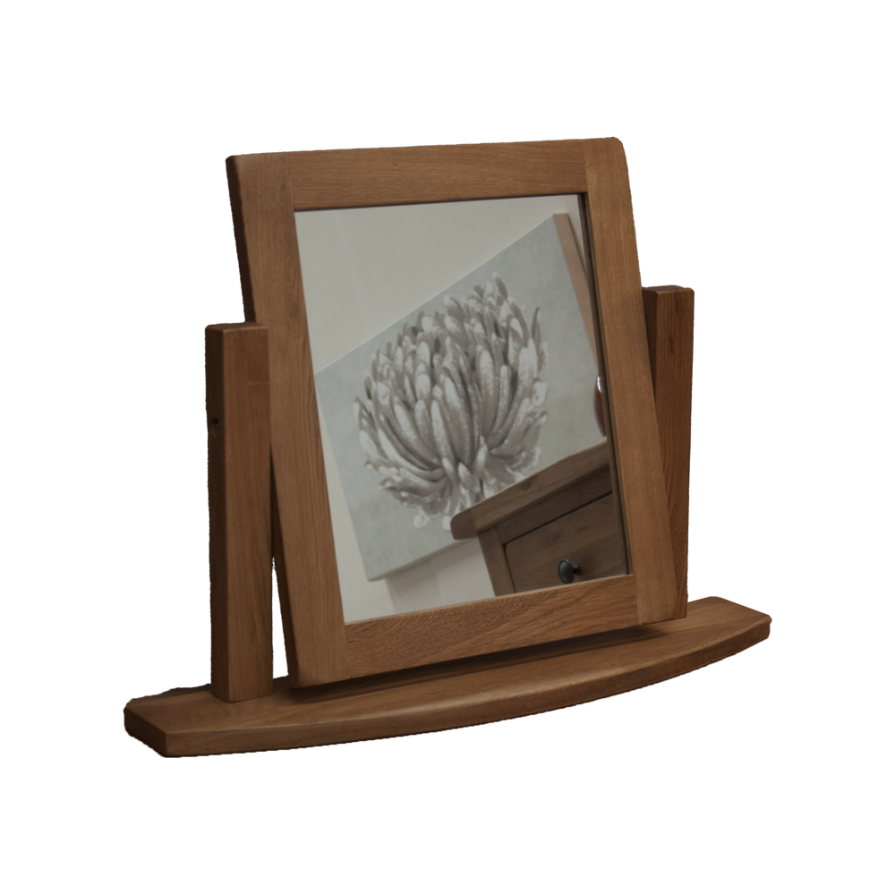 Rustic Oak Dressing Table Mirror