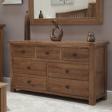 Rustic Oak 7 Drawer Multi Chest