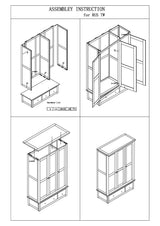 Rustic Oak Triple Wardrobe