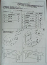 Deluxe Super Oval Extending Table 2100+(2x400)