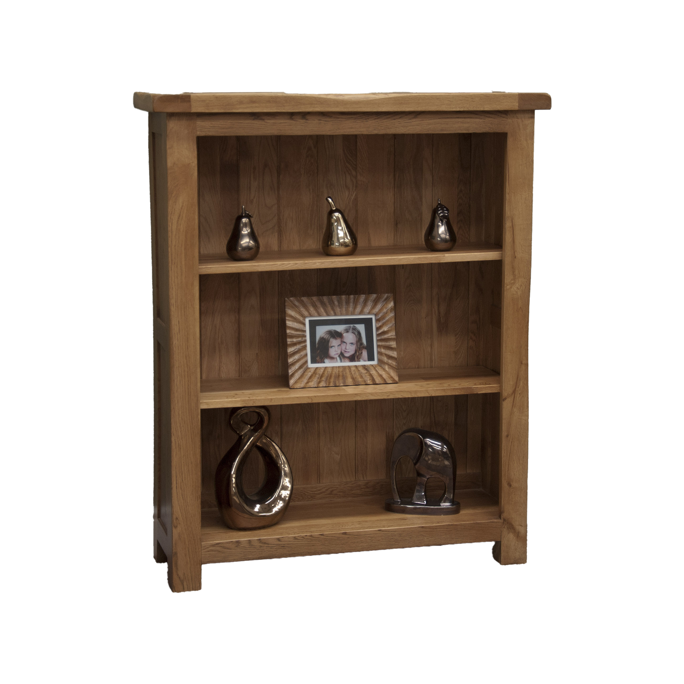 Rustic Oak Small Bookcase