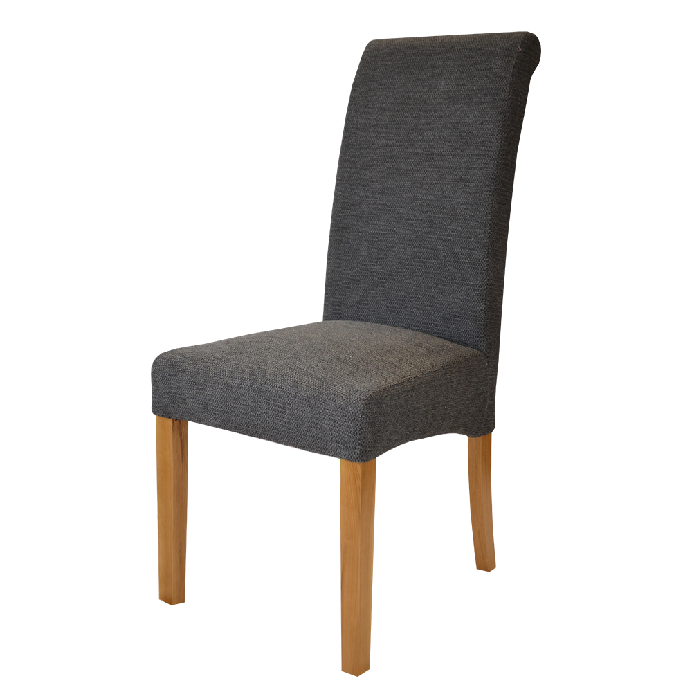 Naples Charcoal Chair (Oak legs)