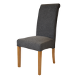 Naples Charcoal Chair (Oak legs)