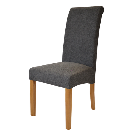 Naples Charcoal Chair (Oak legs)