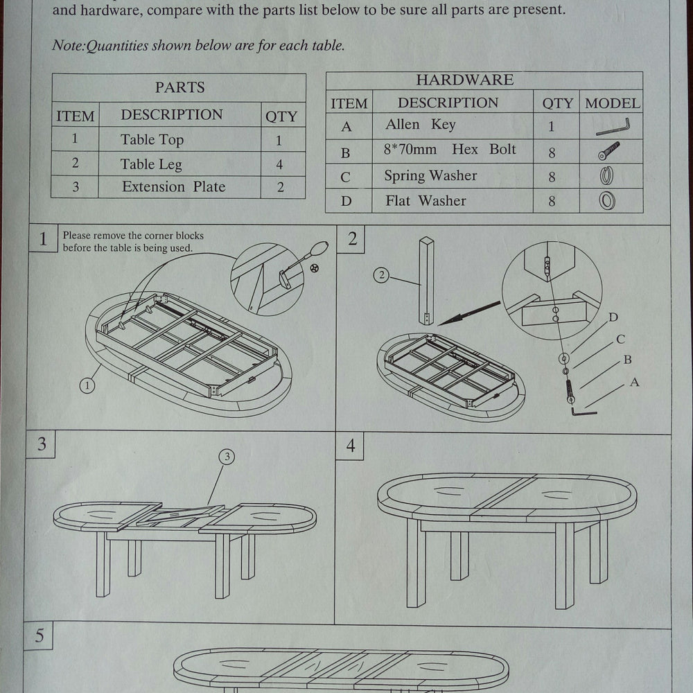 Deluxe Oval Extending Dining Table