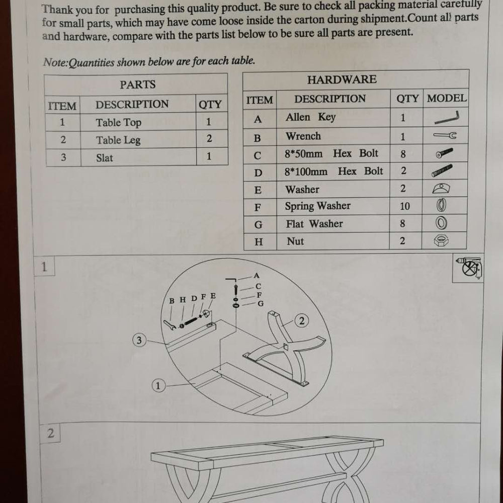 Painted Deluxe X bench