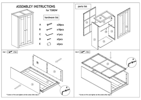 Torino Double Wardrobe