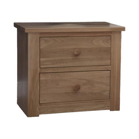Torino 2 Drawer Wide Bedside Cabinet