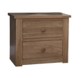 Torino 2 Drawer Wide Bedside Cabinet