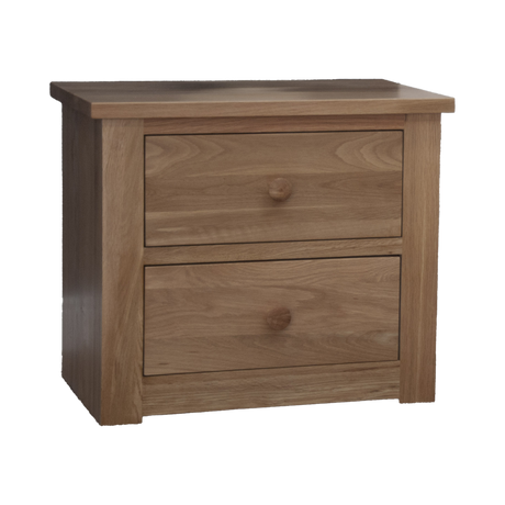 Torino 2 Drawer Wide Bedside Cabinet