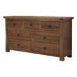 Rustic Oak 7 Drawer Multi Chest