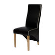 Wave Noir/Bone Contrast piping Dining Chair