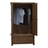 Rustic Oak Gents Wardrobe