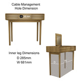 Scandic dressing table with mirror