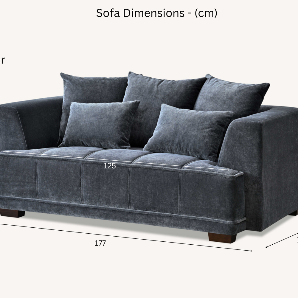 Aluxo Gramercy Group in Steel Velvet