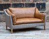 Malone Large 2 Seater HTW & Brown Tan Leather