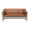 Malone Large 2 Seater HTW & Brown Tan Leather