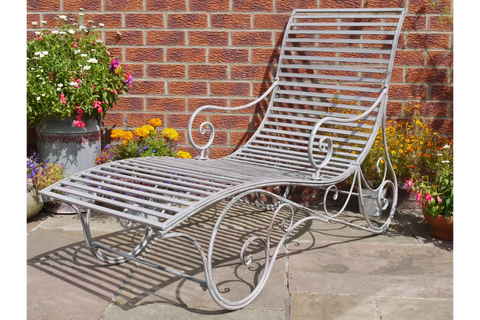 Antique Grey Lounger - 5422