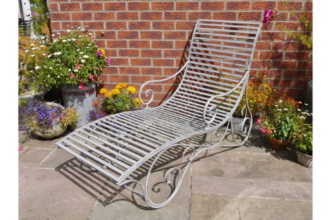 Antique Grey Lounger - 5422