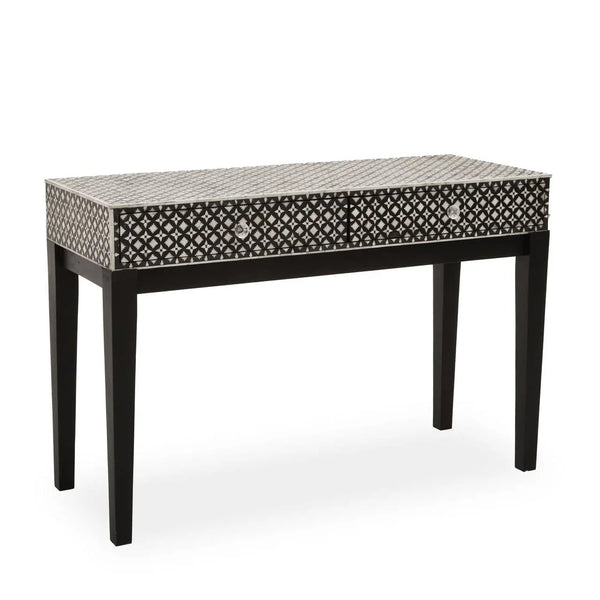 Boho Pearl Inlay Console Table